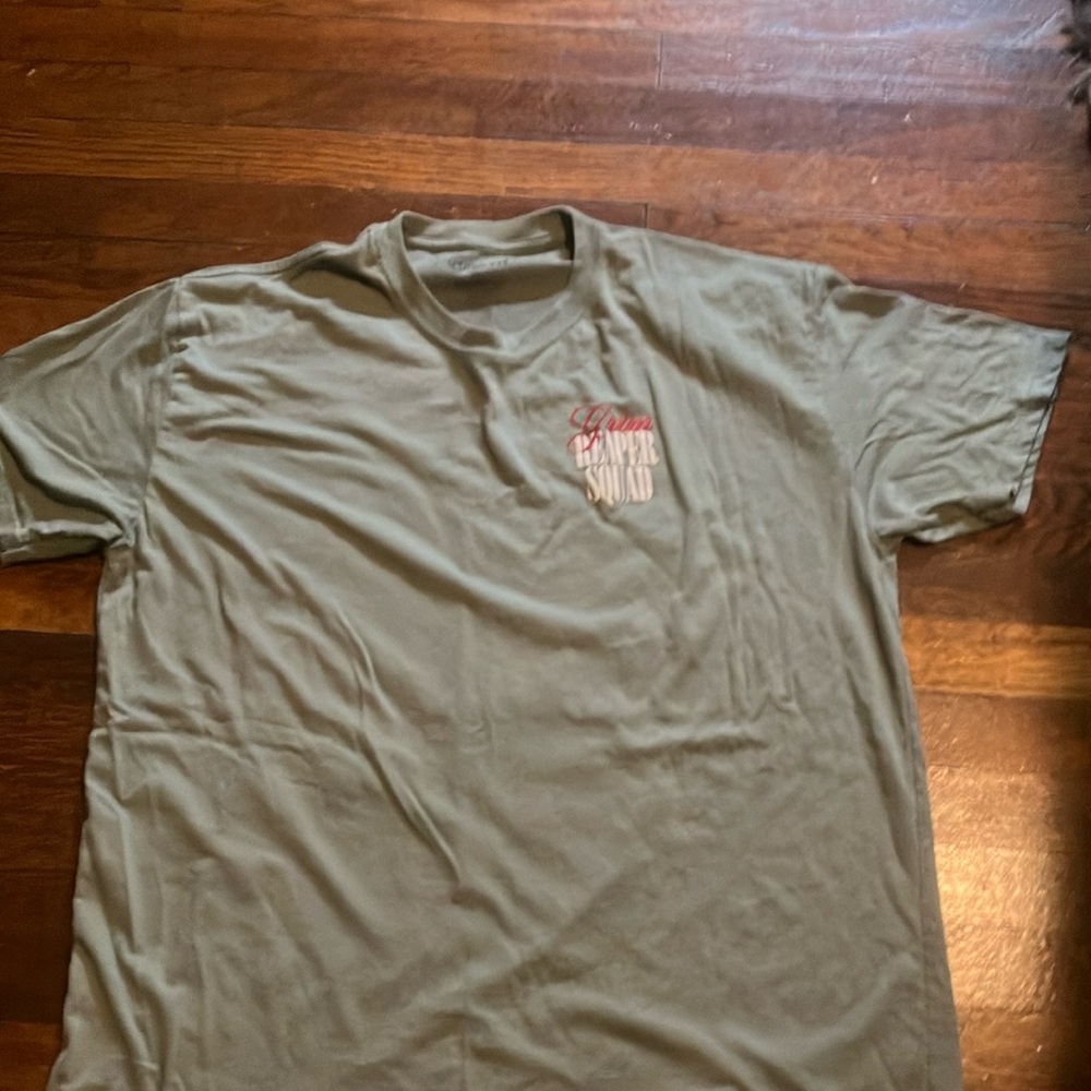Green Short Sleeve Crew Neck Tee